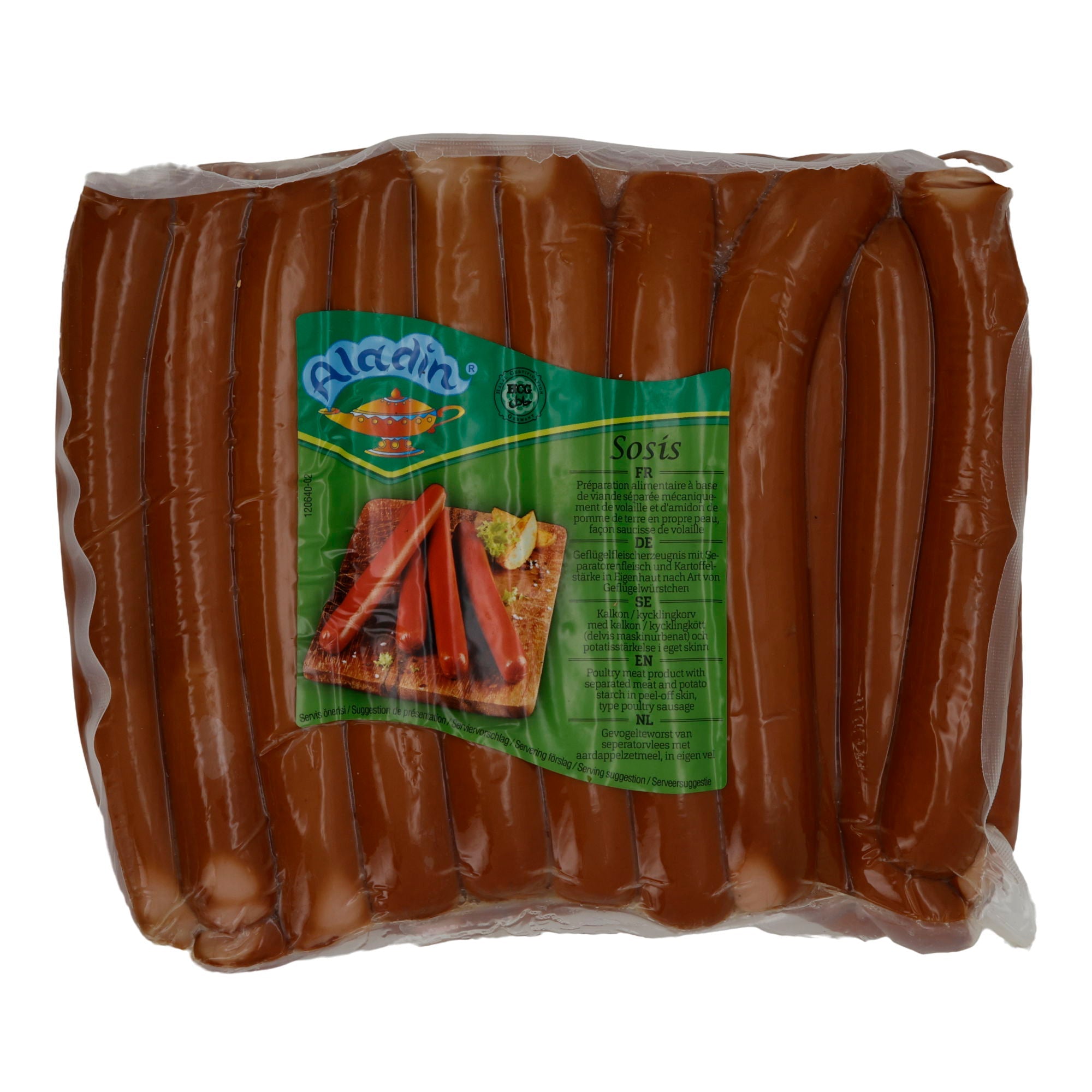 Geflügelwürstchen Aladin | Sosis | Würzig, vielseitig verwendbar | 1500g ALADIN